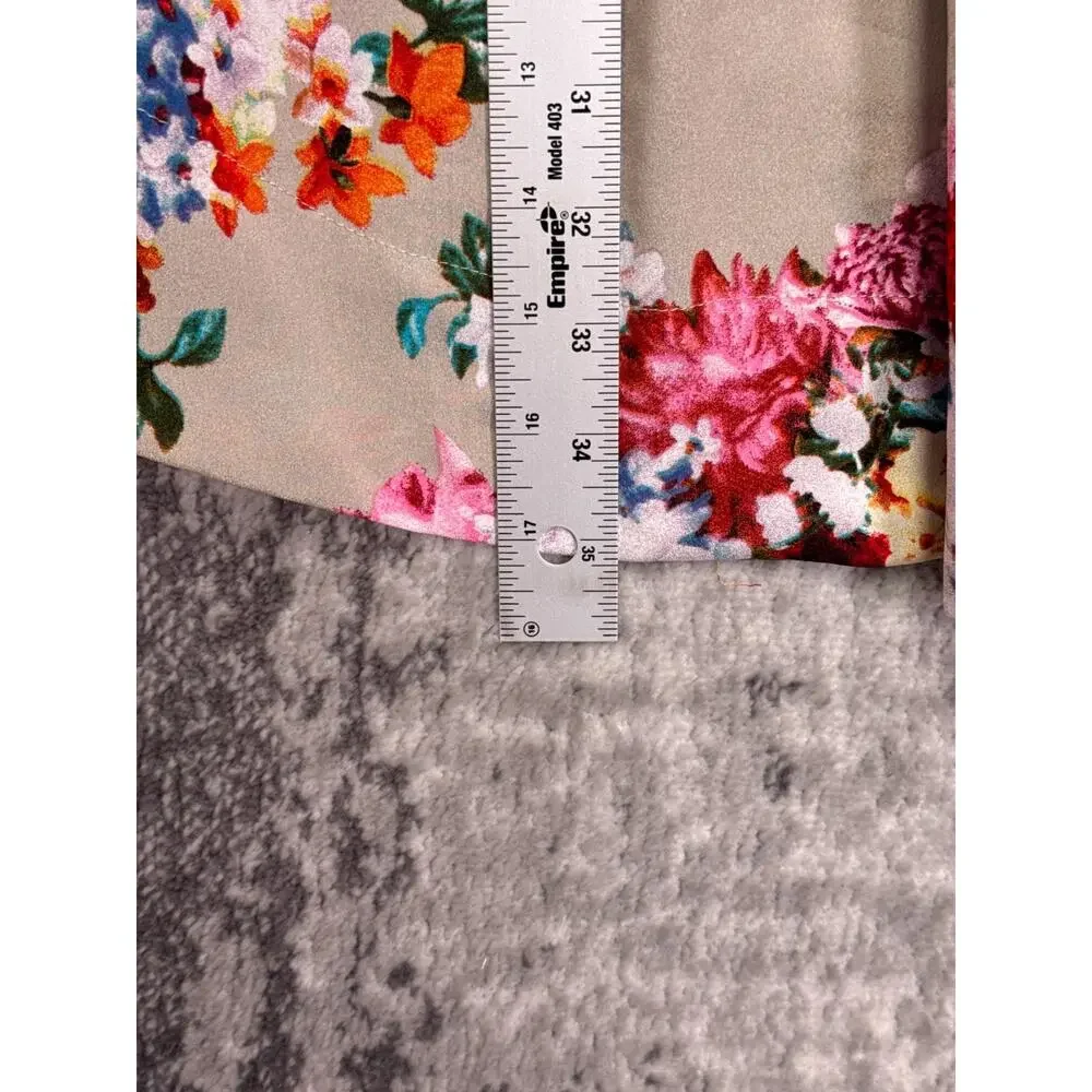 Alembika Dress 2 Womens Floral Short Sleeve Fit And Flare Mini Tunic
